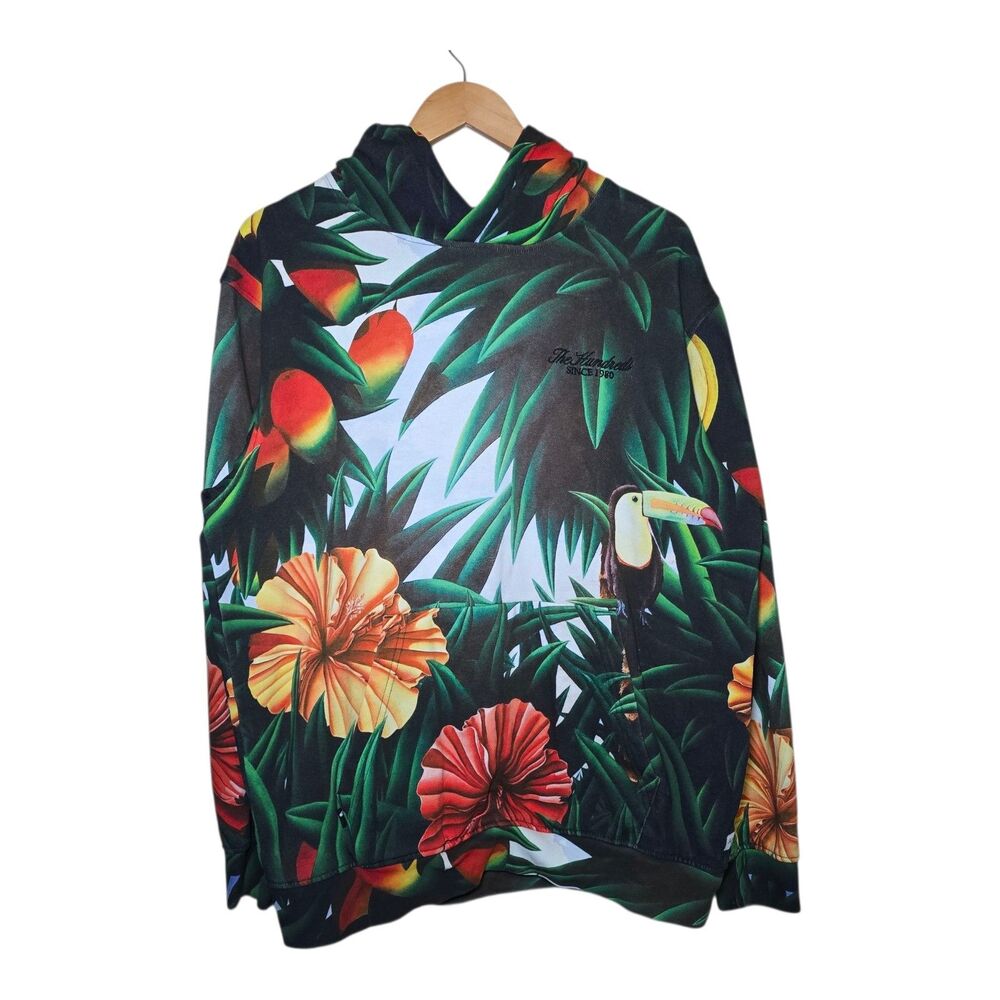 The Hundreds Men’s Size Large “Flourish” Pullover Hoodie Forest Green Thick